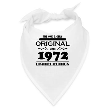 1972 - Baujahr 1972 - Jahrgang 1972 - Bandana - Weiß - Vorne