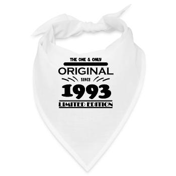 1993 - Baujahr 1993 - Jahrgang 1993 - Bandana - Weiß - Vorne