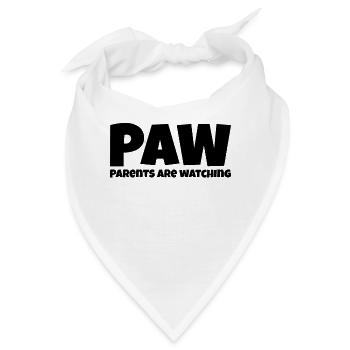Parents are watching - Bandana - Weiß - Vorne