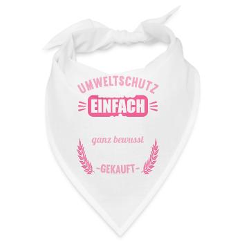 Anti Umweltschutz Parodie Umweltschutz - Bandana - Weiß - Vorne