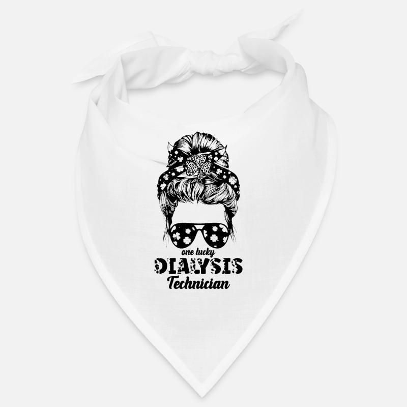 One Lucky Dialysis Technician Nurse Dialysis Tech Bandana