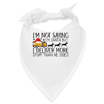 Zusteller Paketzusteller Briefträger Geschenk - Bandana - Weiß - Vorne