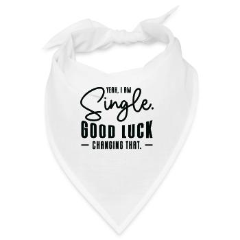 Einzelne Beziehung Unabhängige Typografie - Bandana - Weiß - Vorne