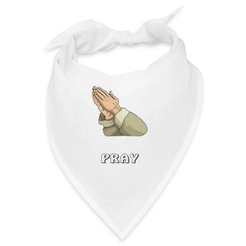 PRAY - Bandana - Weiß - Vorne