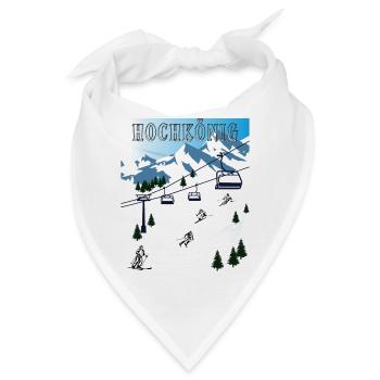 SCHI FAHREN HOCHKÖNIG - Bandana - Weiß - Vorne