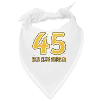 GEBURTSTAG 45 - Bandana - Weiß - Vorne