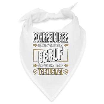 ROHRREINIGER NICHT NUR EIN BERUF - Bandana - Weiß - Vorne