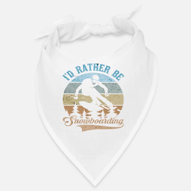 I'D RATHER BE SNOWBOARDING Bandana