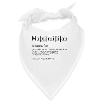 Erzgebirge Maximilian - Bandana - Weiß - Vorne