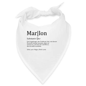 Erzgebirge Marlon - Bandana - Weiß - Vorne