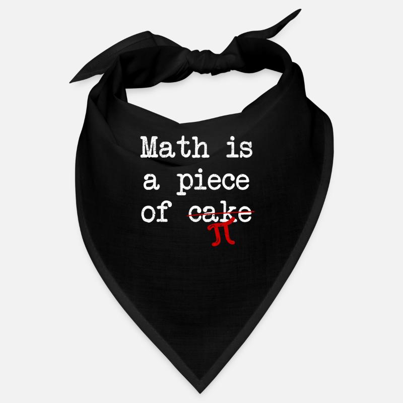 Math est un morceau de gâteau Pi Day drôle 3.14 Math Bandana