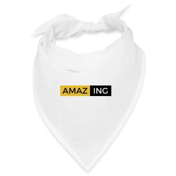 Erstaunliche Aussage - Bandana - Weiß - Vorne