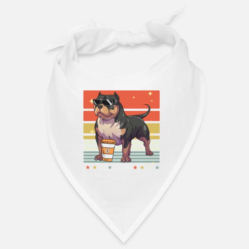 American Bully Coffee - Bandana - blanc