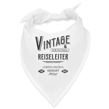 Reiseleiter Vintage - Bandana - Weiß - Vorne