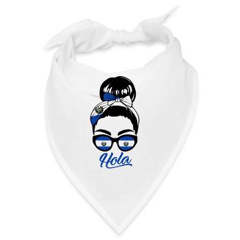 El Salvador Frau - Bandana - Weiß - Vorne