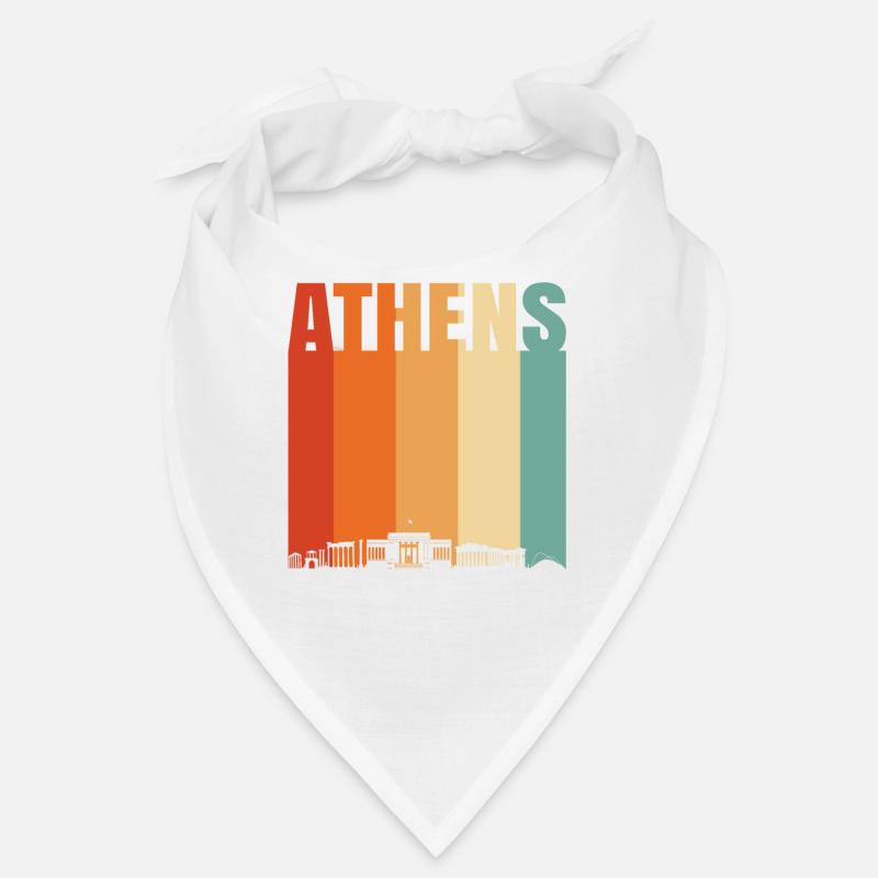 Athènes Grèce Skyline Bandana