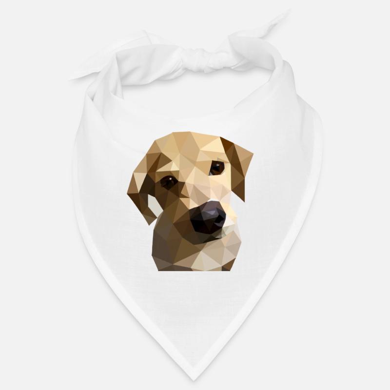 Low Poly Labrador Chien Bandana