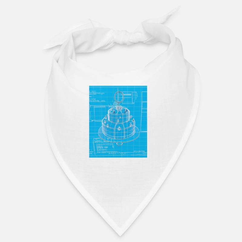 Cake Blueprint Pastry Chef Cake Baking Bandana