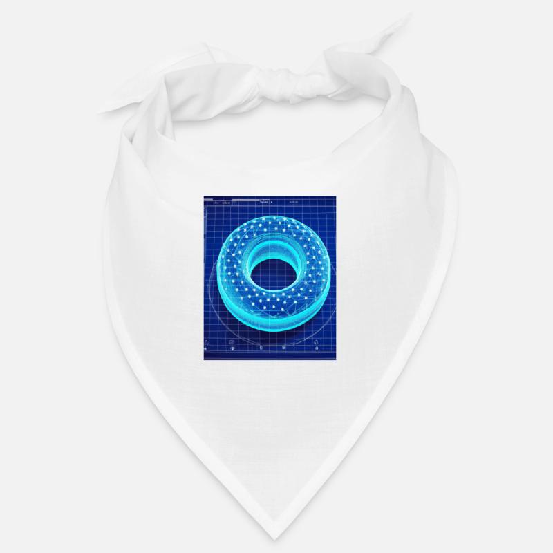 Donut Blueprint Pastry Chef Cake Baking Bandana