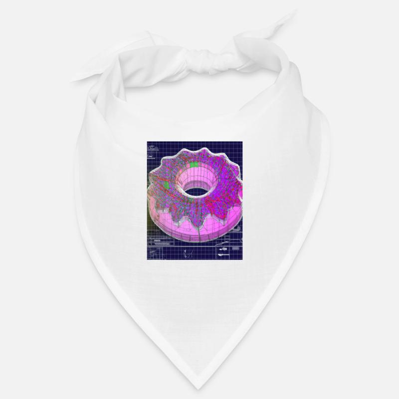Donut Blueprint Pastry Chef Cake Baking Bandana
