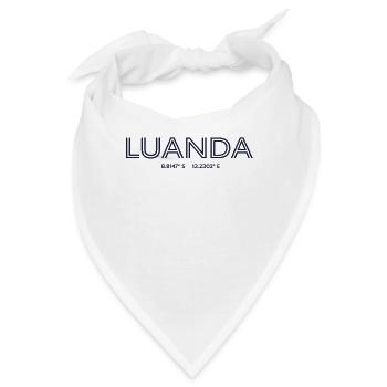 Angola Stadt Koordinaten - Luanda - Bandana - Weiß - Vorne