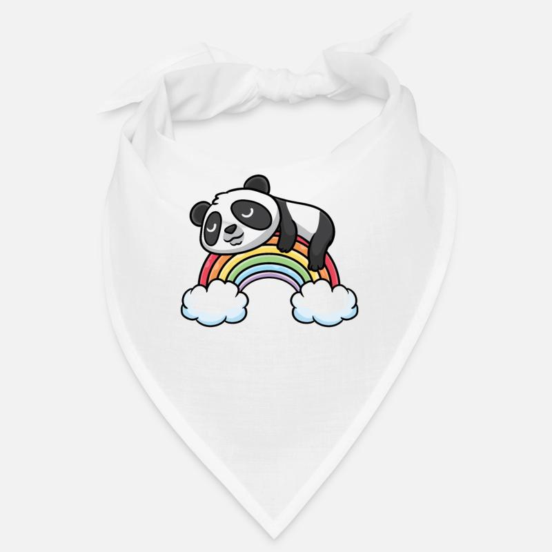 Panda avec sommeil arc-en-ciel Sommeil Sieste Bandana