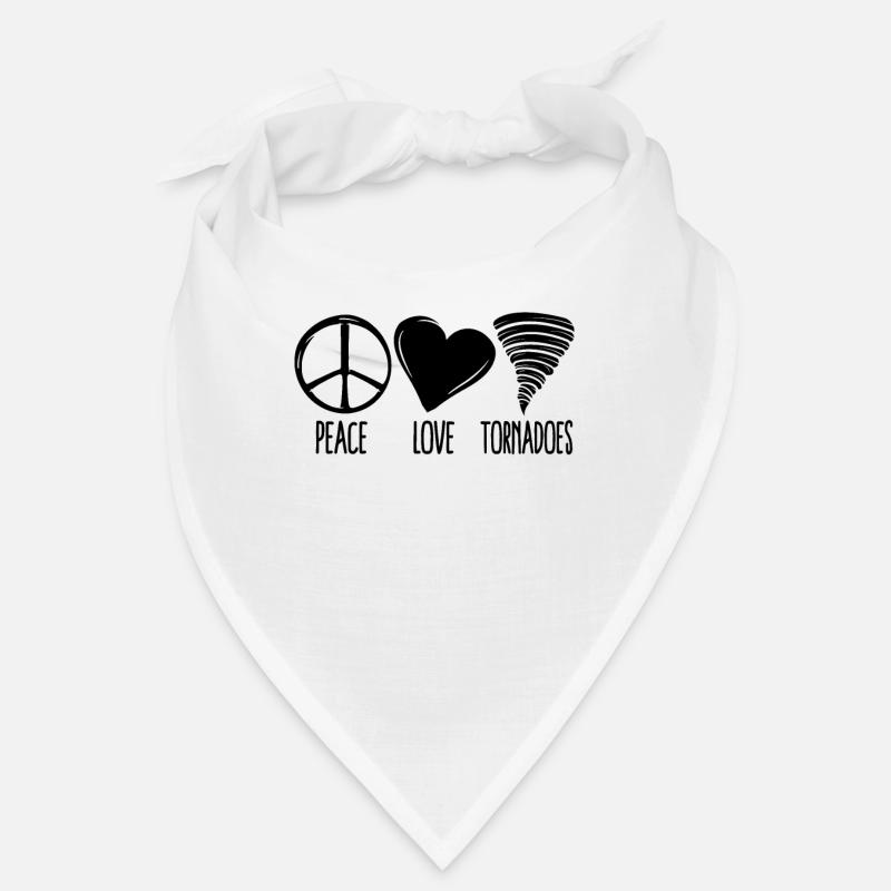 Peace Love Tornadoes Storm Chasing Tornado Chaser Bandana