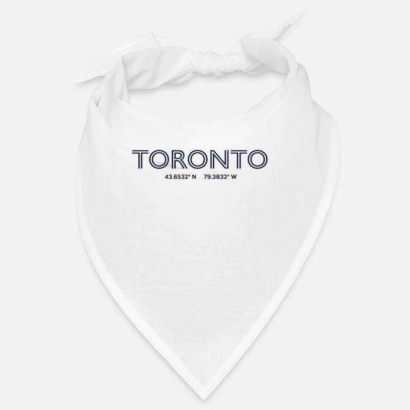 Canada City Coordinates - Toronto Bandana