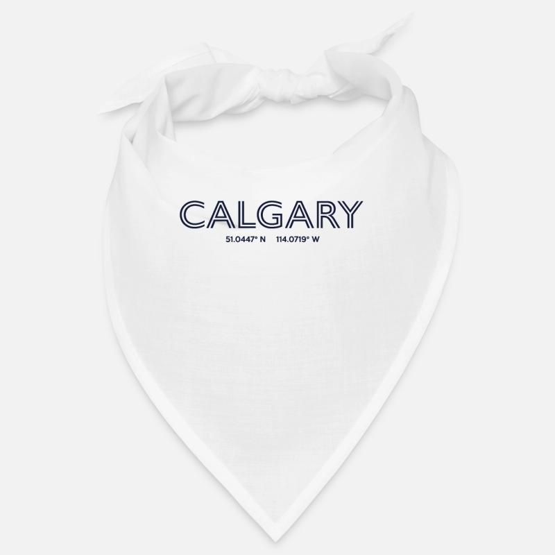 Canada City Coordinates - Calgary Bandana