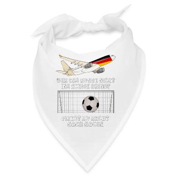 FUSSBALL HEIMFLUG - Bandana - Weiß - Vorne