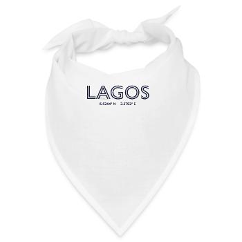 Nigeria Stadt Koordinaten - Lagos - Bandana - Weiß - Vorne