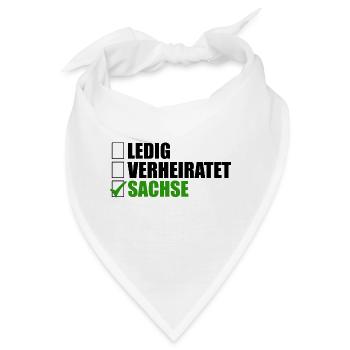 Sachse Ledig Verheiratet - Bandana - Weiß - Vorne