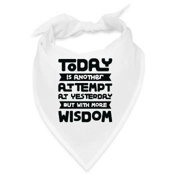 Motivationsweisheit Motivator Wissen - Bandana - Weiß - Vorne