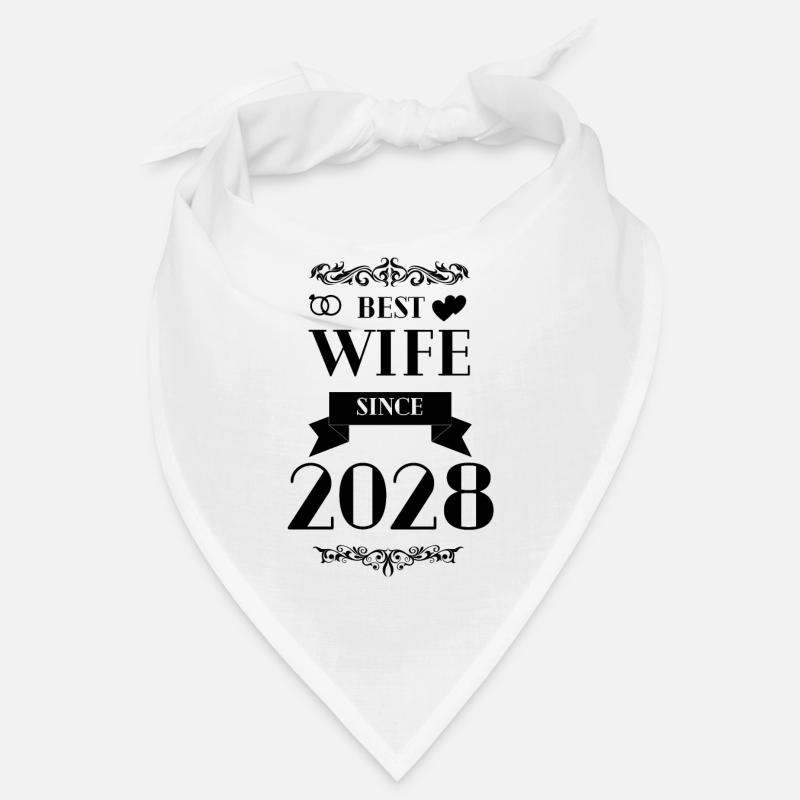 Beste Ehefrau seit 2028 Hochzeitstag Bandana
