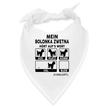 Bolonka Zwetna - Bandana - Weiß - Vorne