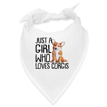 Corgi - Bandana - Weiß - Vorne