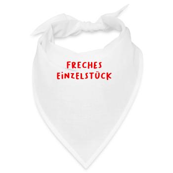 Freches Einzelstück Freches Einzelkind Freches - Bandana - Weiß - Vorne