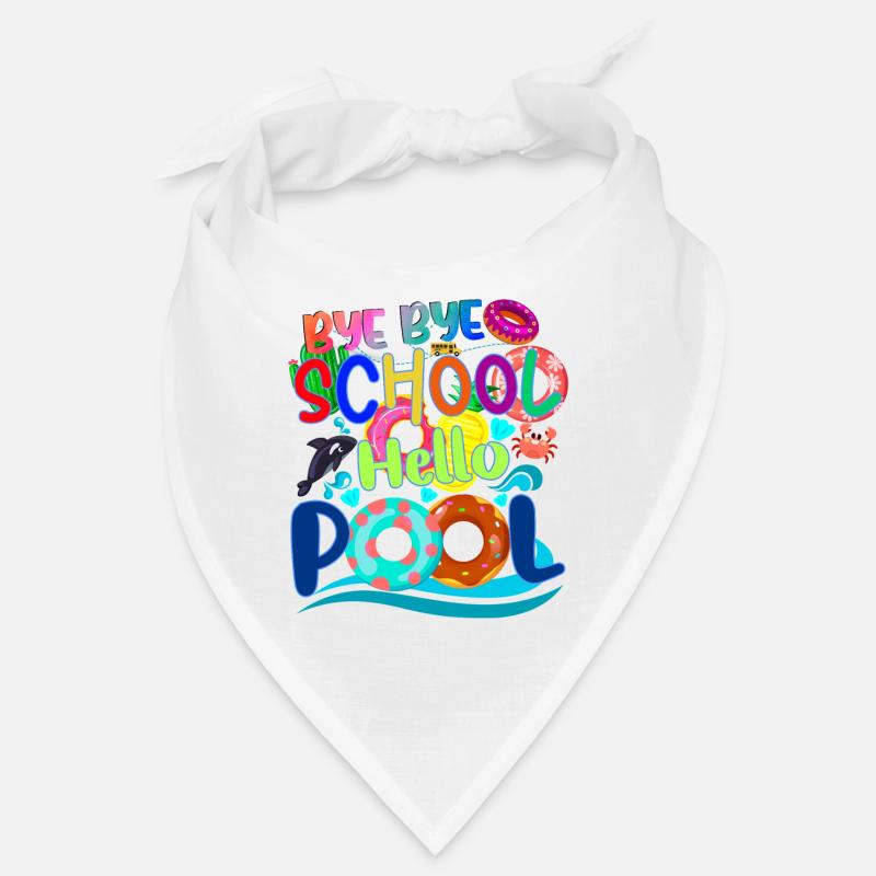 Dernier jour d’école Byebye School Hello Pool Summer Bandana