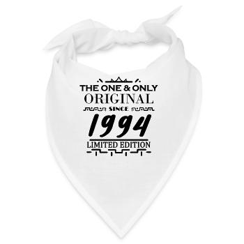 1994 - Baujahr 1994 - Jahrgang 1994 - Bandana - Weiß - Vorne