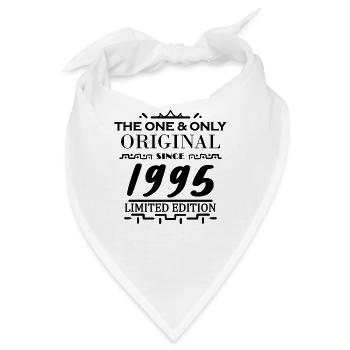 1995 - Baujahr 1995 - Jahrgang 1995 - Bandana - Weiß - Vorne