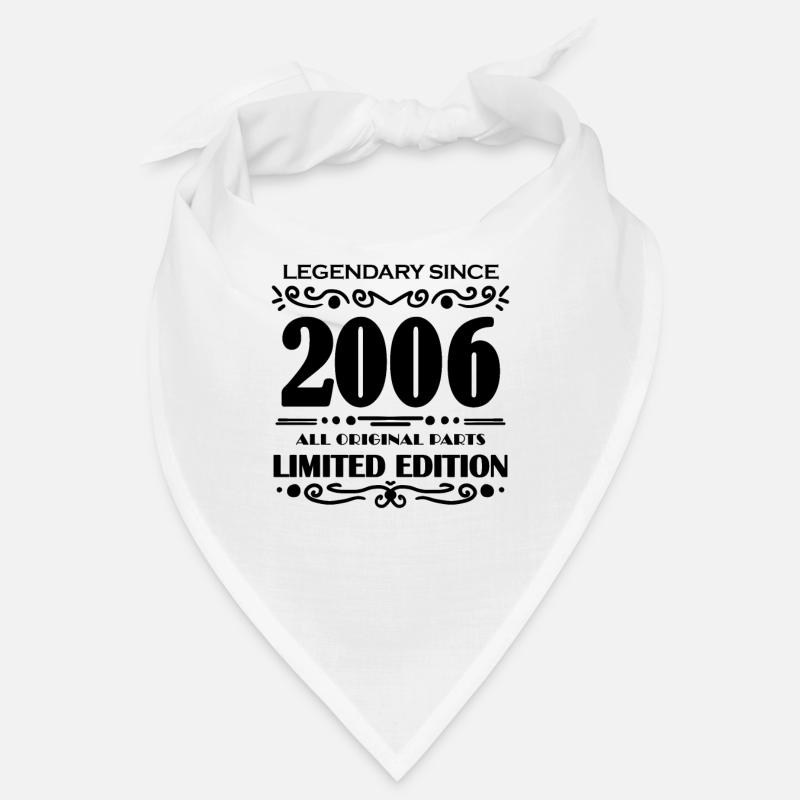 2006 - Né 2006 - Année de construction 2006 - Bandana - blanc