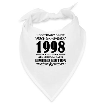 1998 - Jahrgang 1998 - Baujahr 1998 - Bandana - Weiß - Vorne