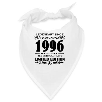 1996 - Jahrgang 1996 - Baujahr 1996 - Bandana - Weiß - Vorne