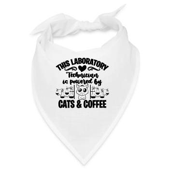 This Laboratory Technician Is Healthcare Scientist - Bandana - Weiß - Vorne