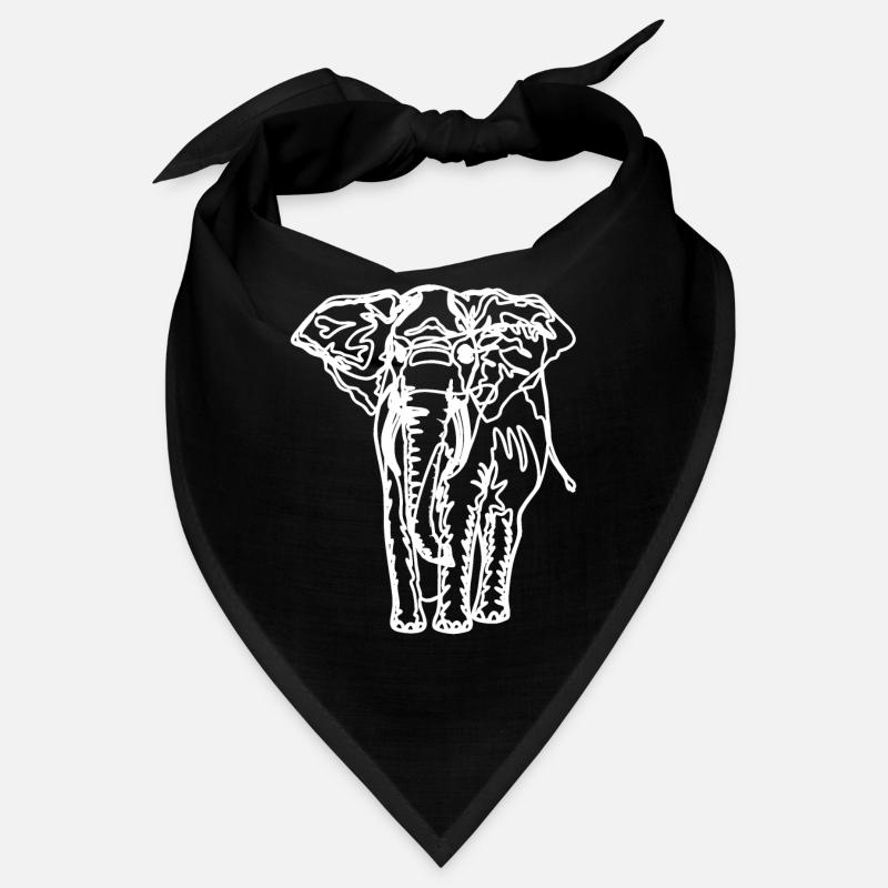 Dessin d’un éléphant Bandana