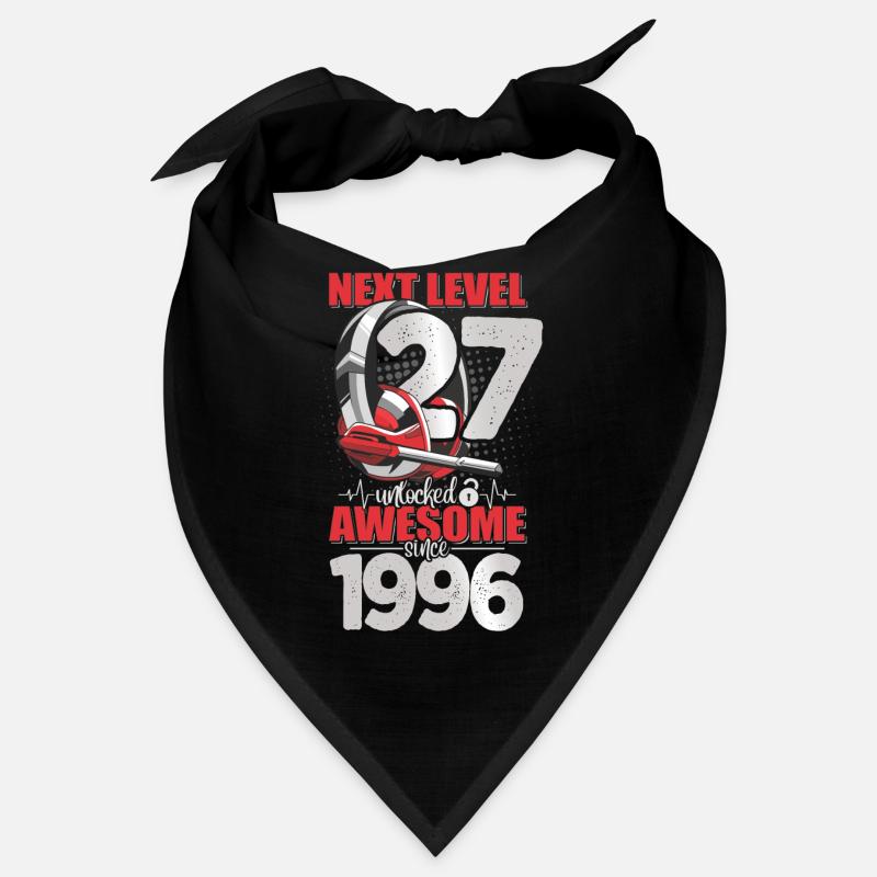 Niveau débloqué 27 ans 1996 Casque Gaming Bandana