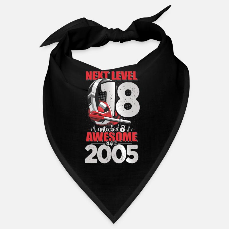 Niveau débloqué 18 ans 2005 Casque de jeu Bandana