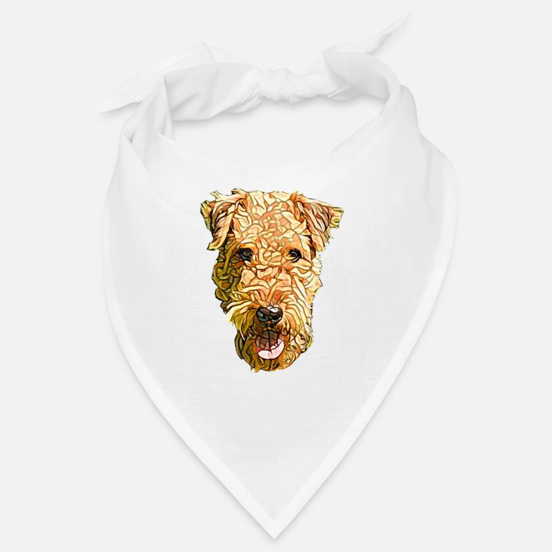 Visage d’Airedale Terrier Bandana