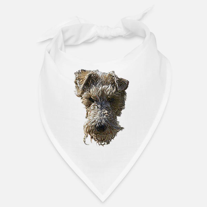 Foxterrier Gesicht Bandana