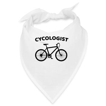 Cycologist Funny Mountainbike Radfahren Fahrrad - Bandana - Weiß - Vorne